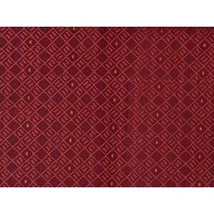 Burgundy Diamond Print Upholstery Fabric 2 Yards Decorator Navy Green Gold